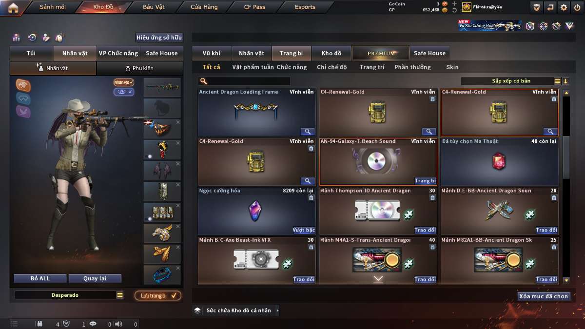 shop acc cf uy tin gia re
